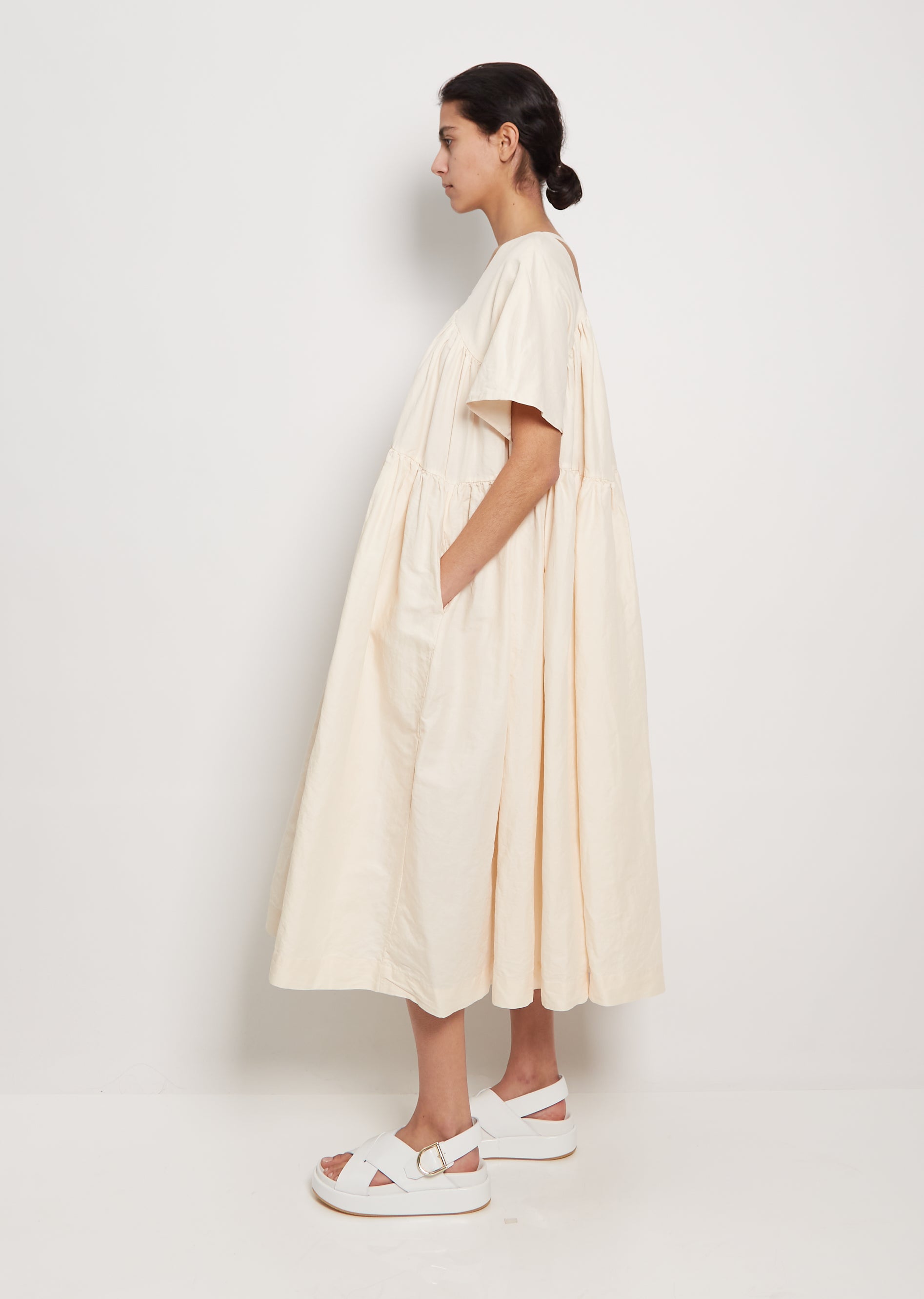 Fine Ramie Cotton Elsa Dress – La Garçonne Fine Ramie Cotton Elsa Dress – La Garçonne