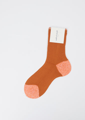 Two-Toned Socks — Orange