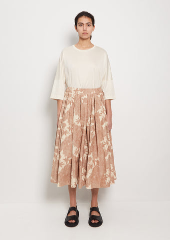 Ikat Double Rideaux Skirt — Maple