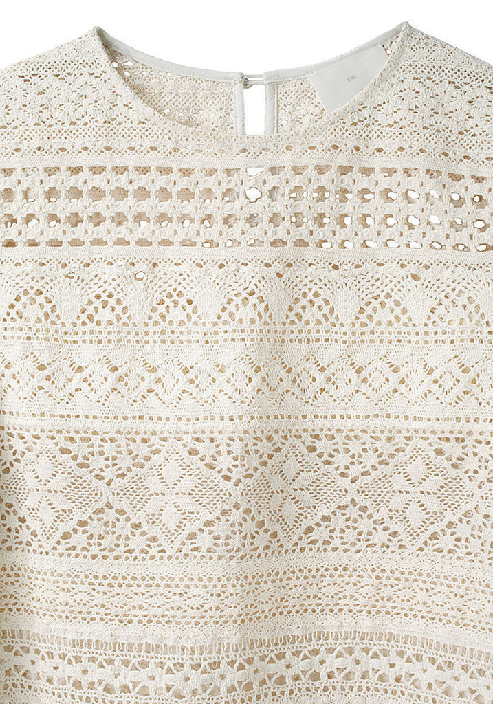 Cerise Crochet T-Shirt