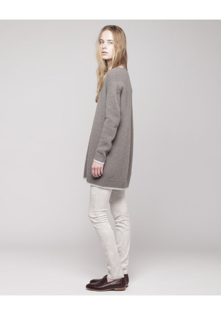 Contrast Hem Pullover