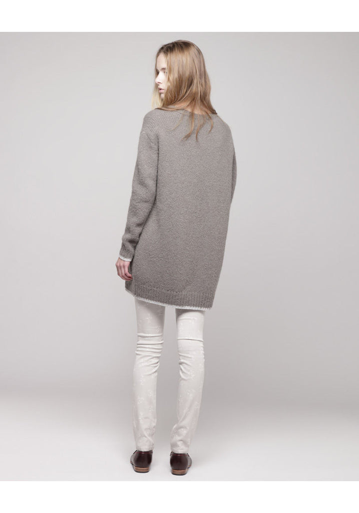 Contrast Hem Pullover