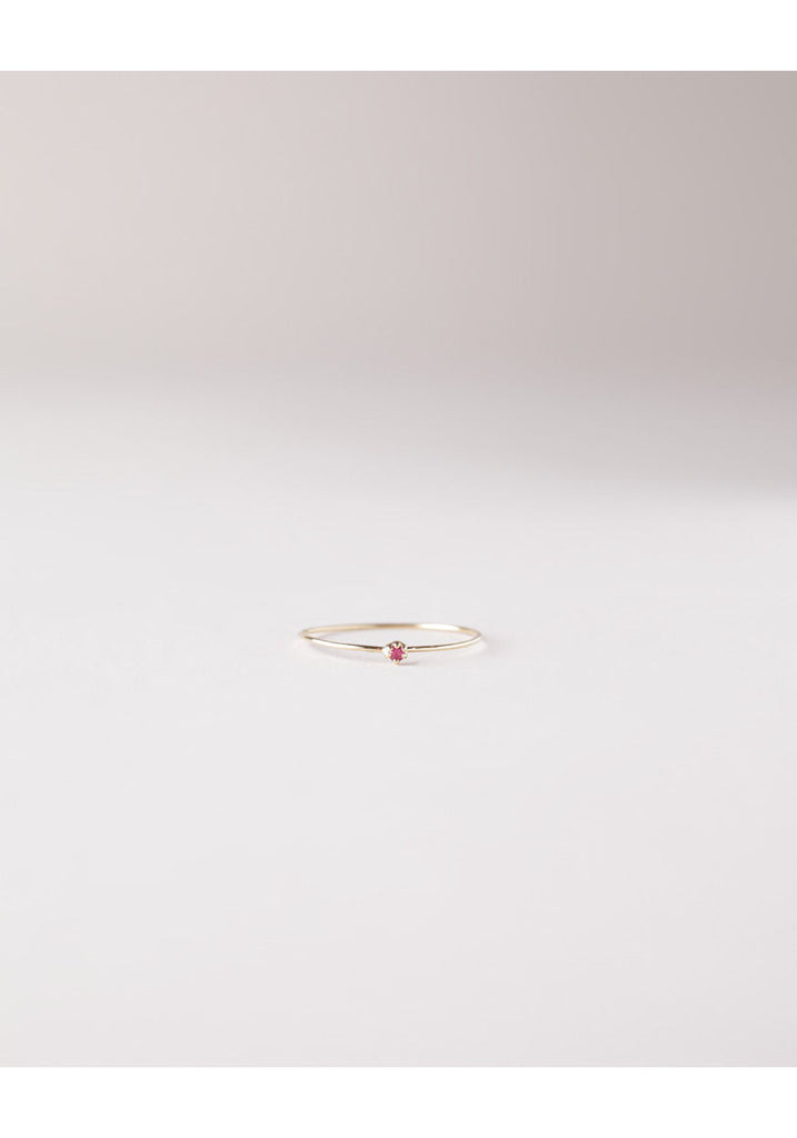 Gold Ring with Ruby