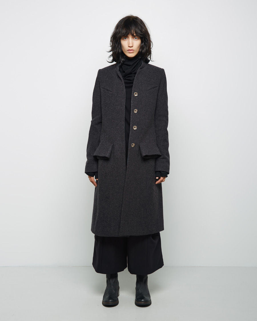 Flecked Wool Coat – La Garçonne