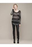 Distorted Mohair Pullover