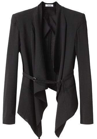 Sheer Draped Blazer