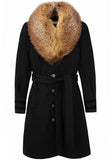 Nina Coat w/ Fur Collar
