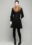 Nina Coat w/ Fur Collar