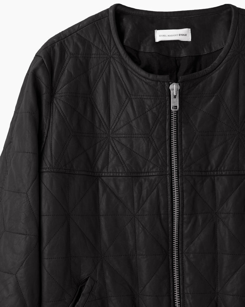 Blair Quilted Leather Bomber