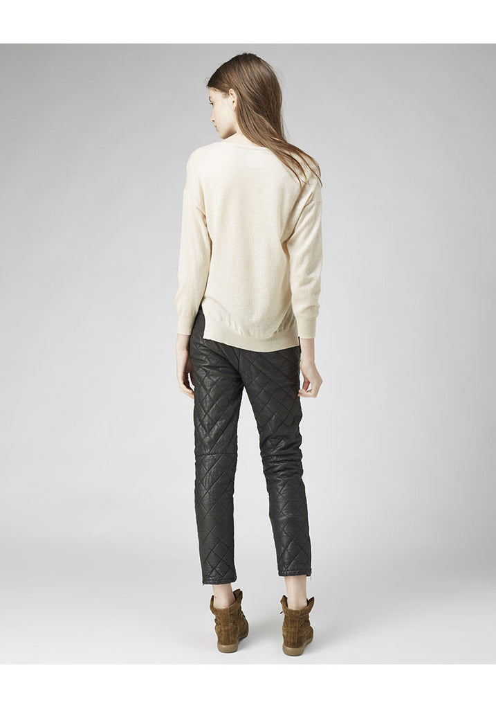 Broson Quilted Leather Pant