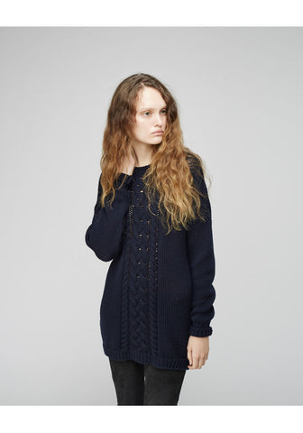 Damia Slouchy Cable Knit