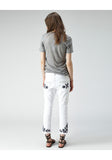 Gallo Embroidered Cropped Jean
