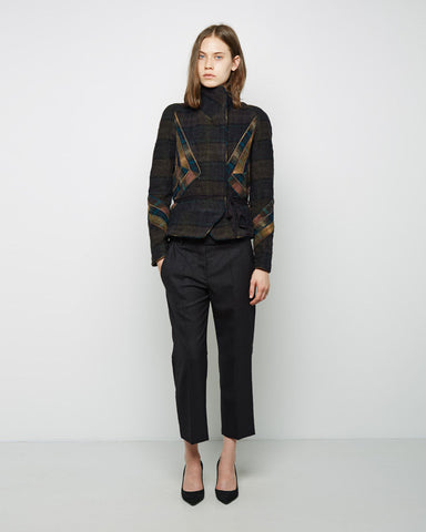 Greta Belted Check Jacket