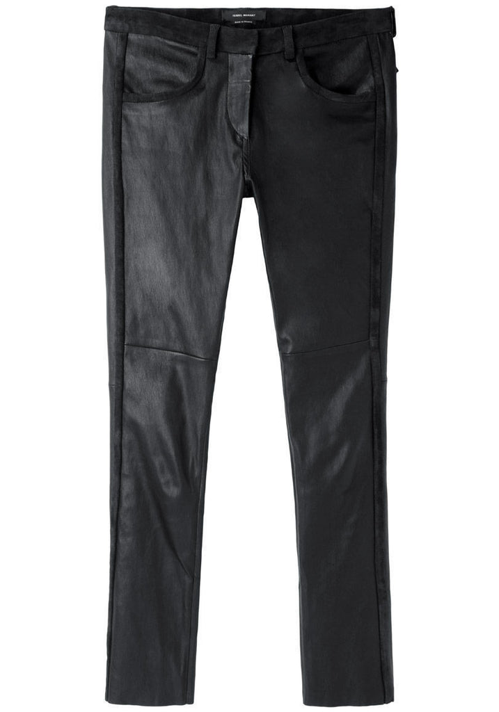 Ice Cropped Leather Pants