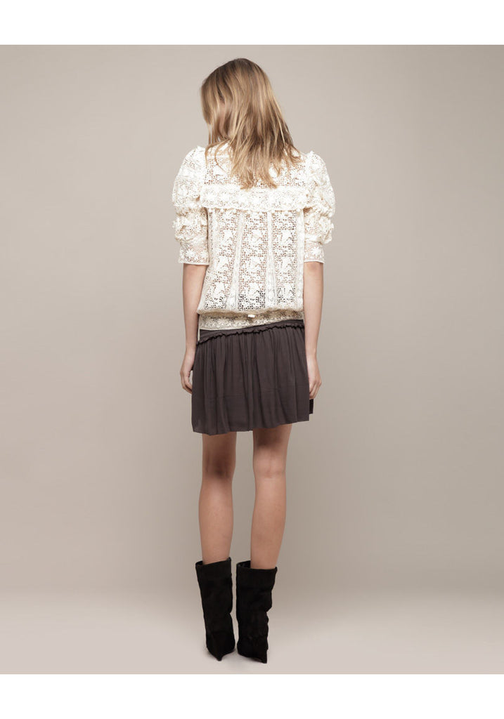 Insity Short-Sleeved Lace Top