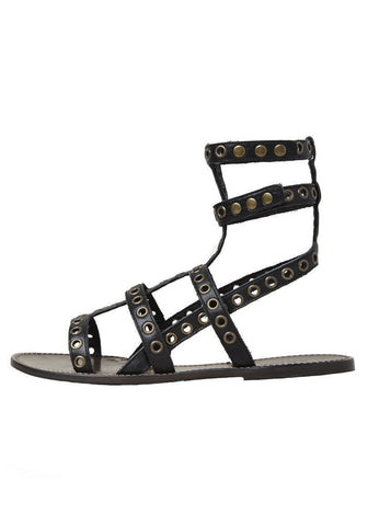 Lapaz Eyelet Flat Sandal