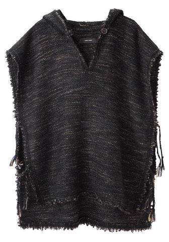 Lary Tweed Poncho