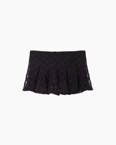 Purd Lace Miniskirt
