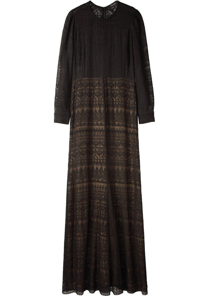 Talma Embroidered Long Dress