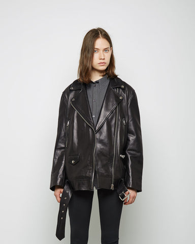 More Long Leather Moto
