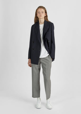 Jara Pinstripe Wool Blazer