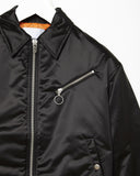 Collared Nylon Bomber