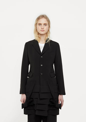 Tropical Wool Tiered Jacket