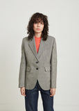 Single Breasted Notched Lapel Blazer