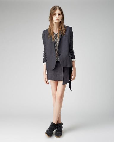Margo Satin Lapel Blazer