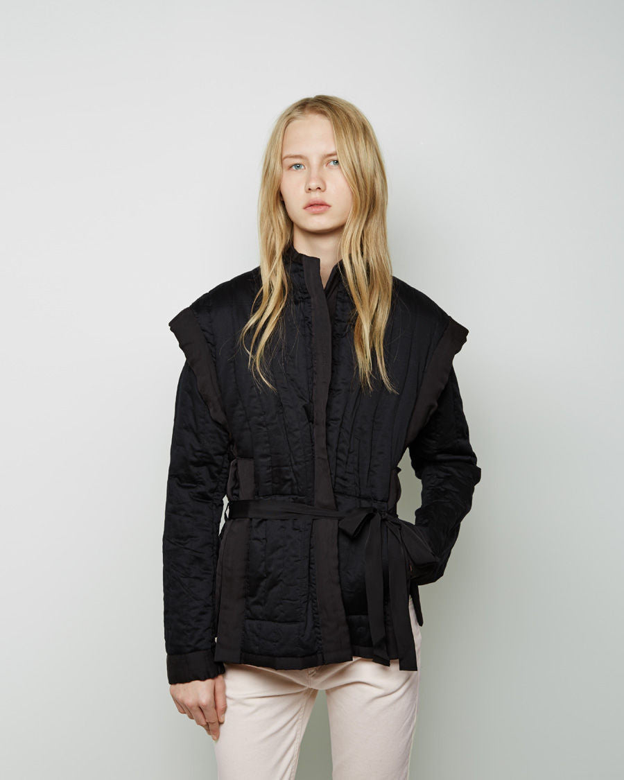 Heleri Quilted Belted Jacket – La Garçonne
