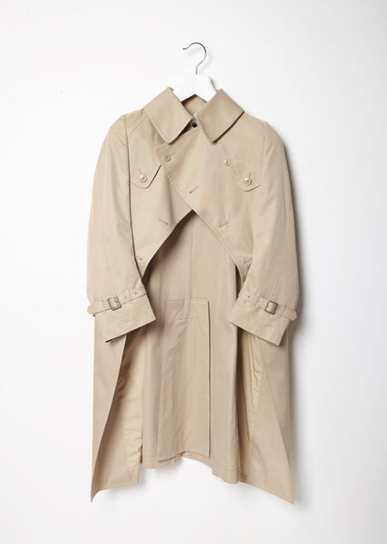 Cotton Gabardine Trench by Junya Watanabe - La Garçonne