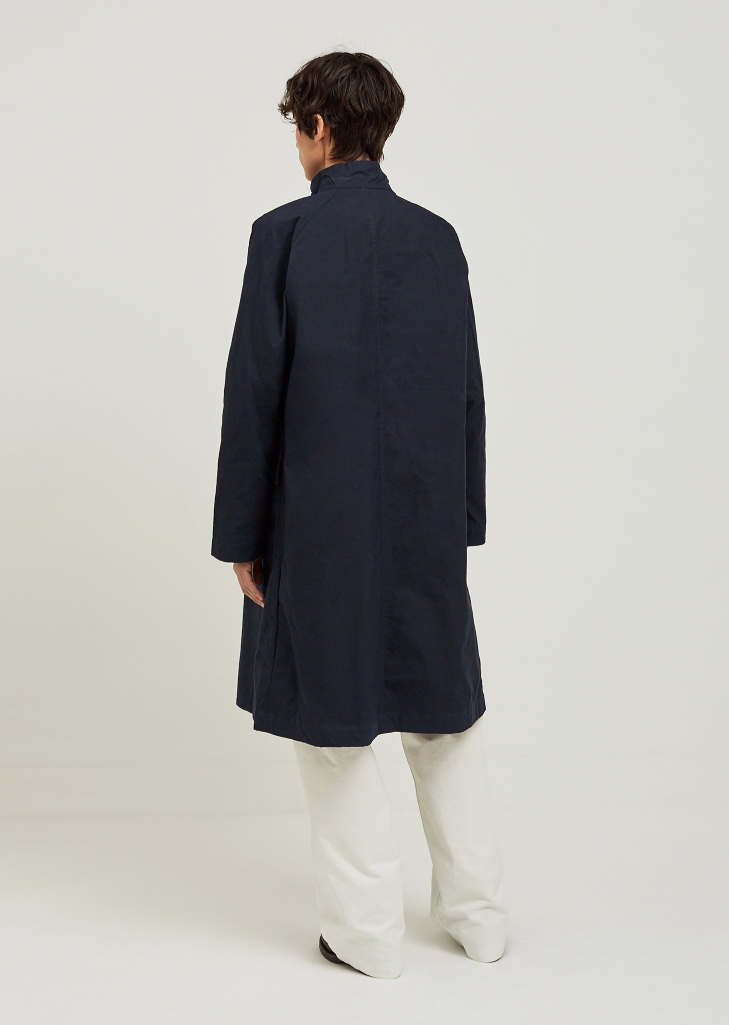 Waxed Cotton Fishermans Mac Coat by MHL by Margaret Howell- La