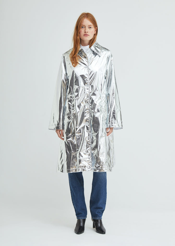 Silver Trench Coat
