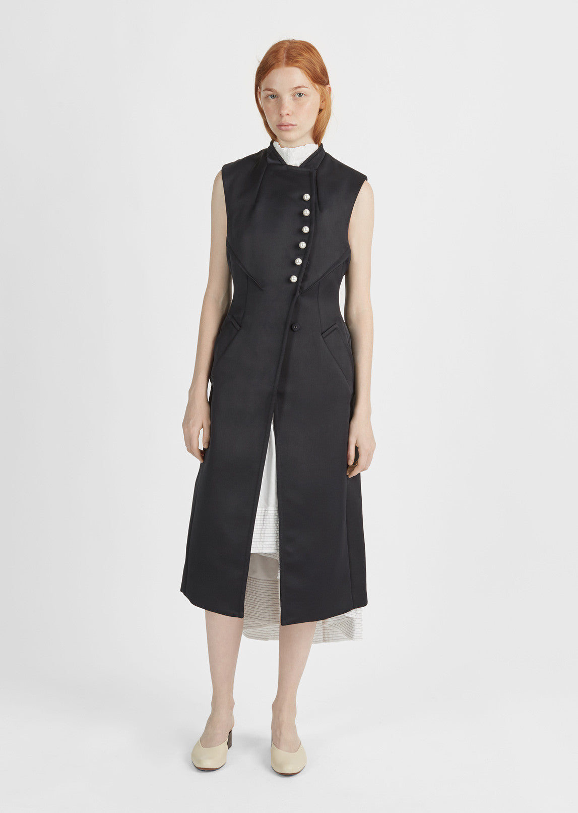 Pearl Closure Vest by 3.1 Phillip Lim- La Garçonne Pearl Closure Vest by 3.1 Phillip Lim- La Garçonne