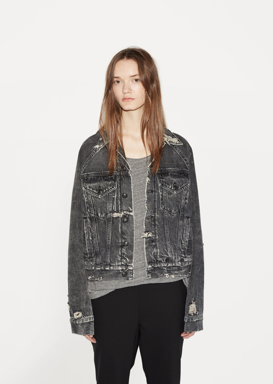 Raglan Trucker Jacket by R13 - La GarÁonne – La Garçonne Raglan Trucker Jacket by R13 - La GarÁonne – La Garçonne