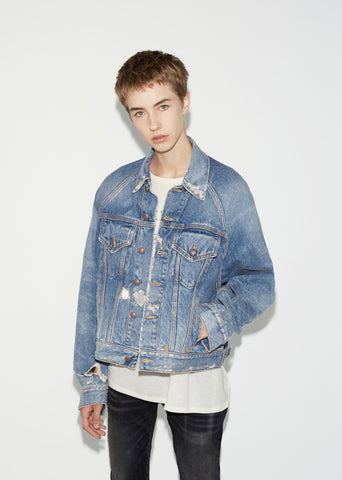Raglan Trucker Denim Jacket