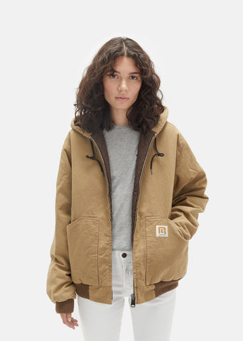 Hooded Cotton Duck Jacket
