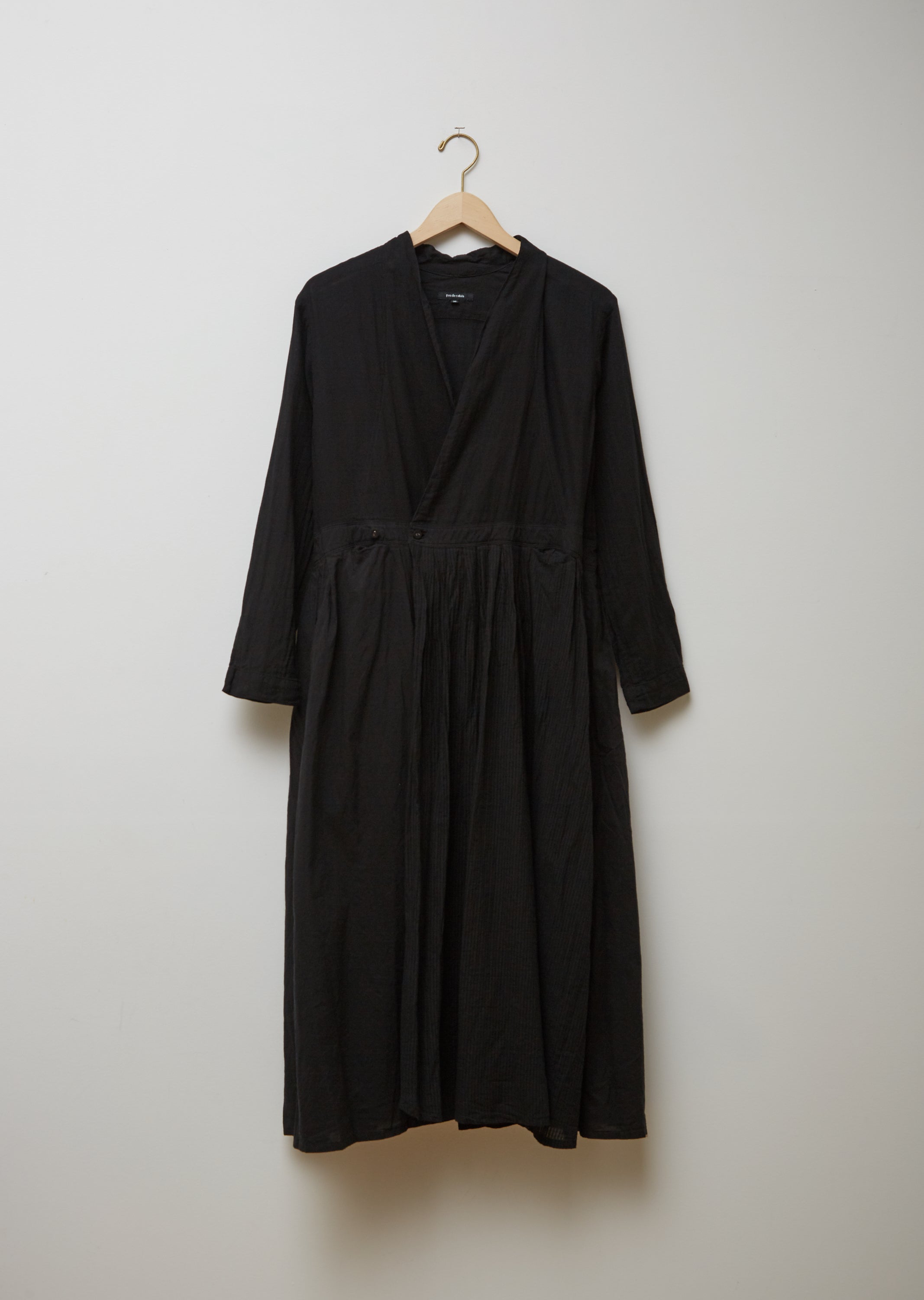 japanese pleated dress Luxury Pleated Flare Sleeve Dress Black / One Size