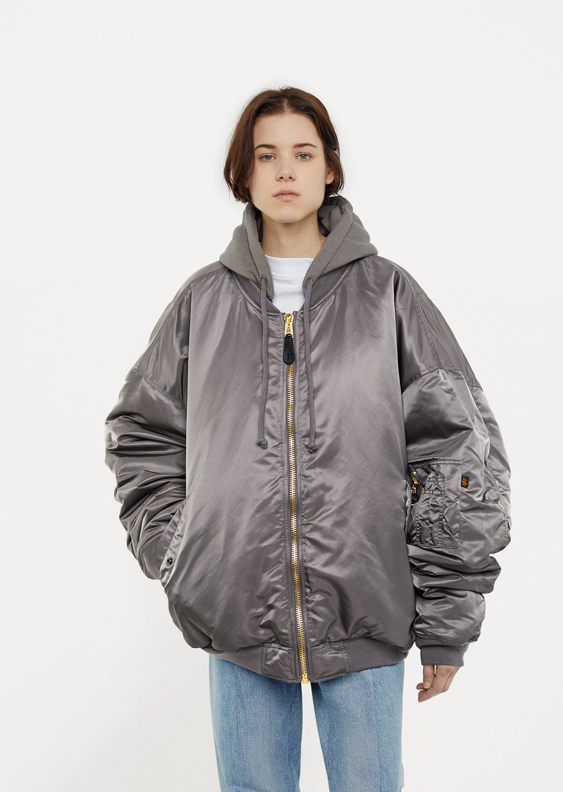 Alpha industries oversized bomber jacket sale