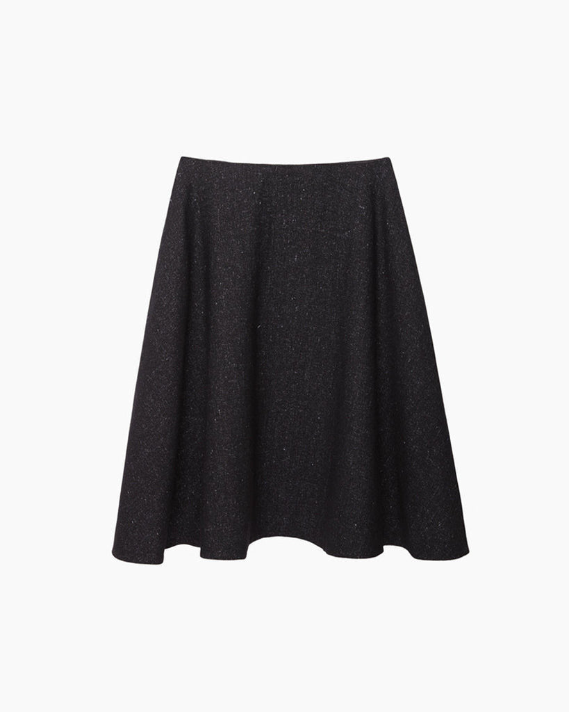 Speckled Wool A-line Skirt
