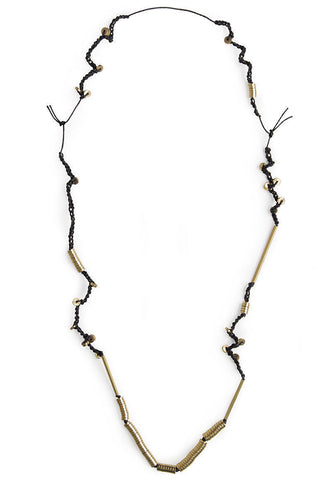 Beaded Leather Necklace