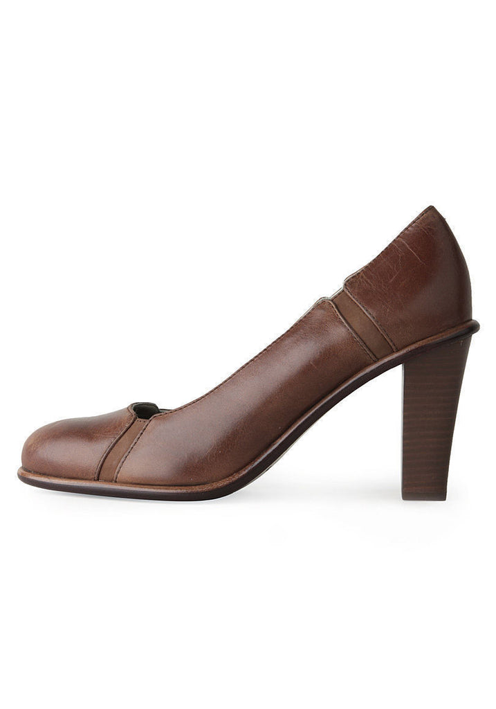 Seamed Leather Pump