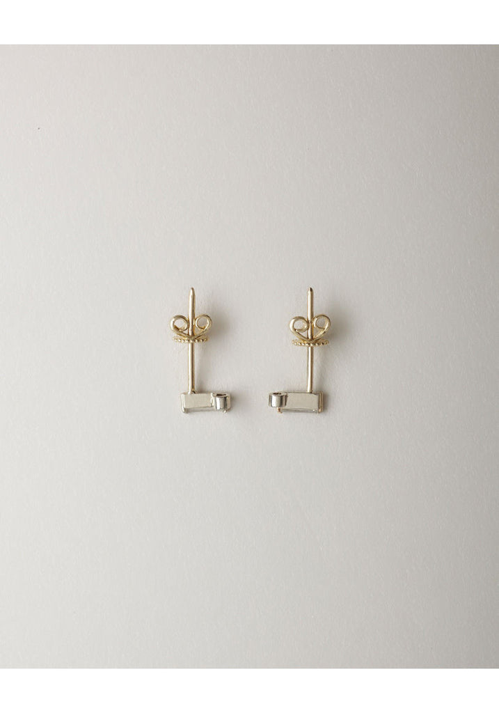 Tiny Diamond Earrings
