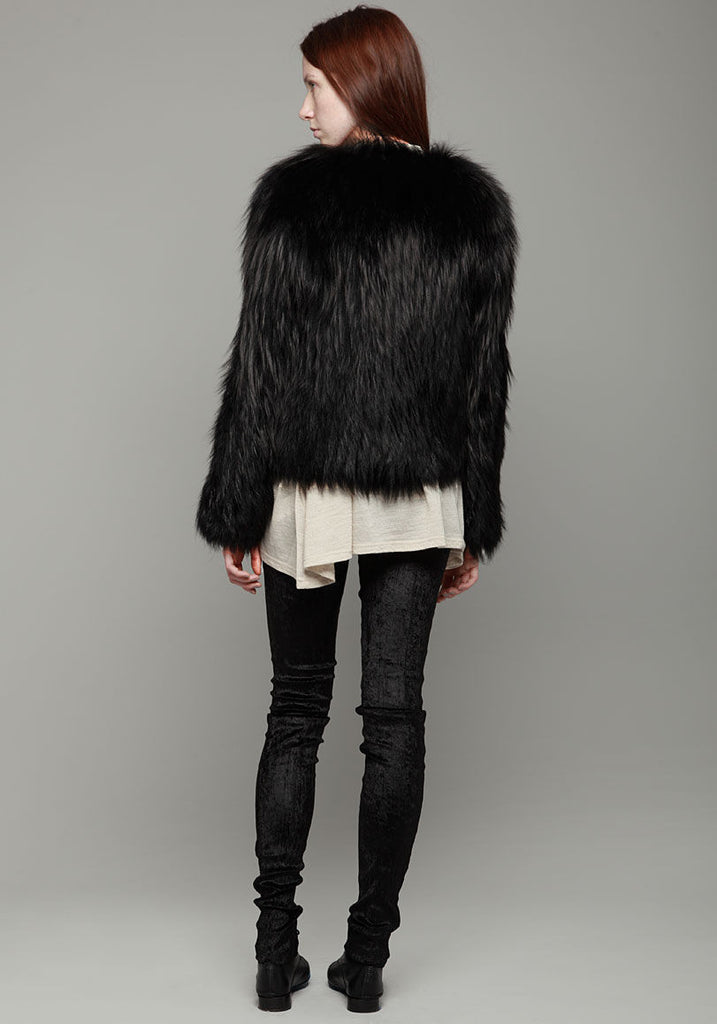 Knitted Fox Fur Callas Coat
