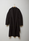 Black Twill Maxi Coat