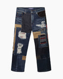 Cropped Patchwork Jean