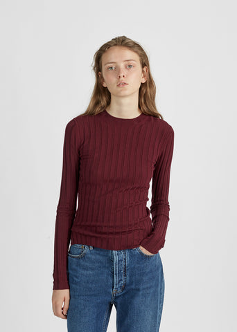 Carina Merino Ribbed Crewneck