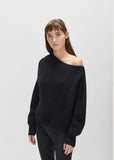 Chunky Mohair Asymmetrical Sweater