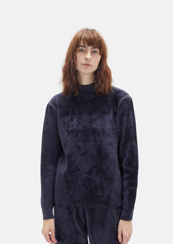Merino Wool Blend Mockneck Sweater