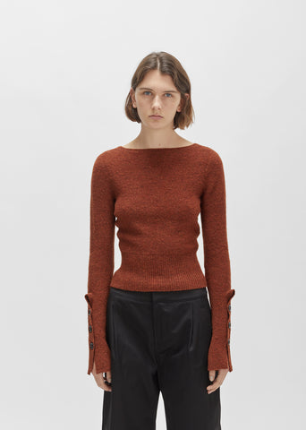 Shetland Fitted V-Neck Sweater